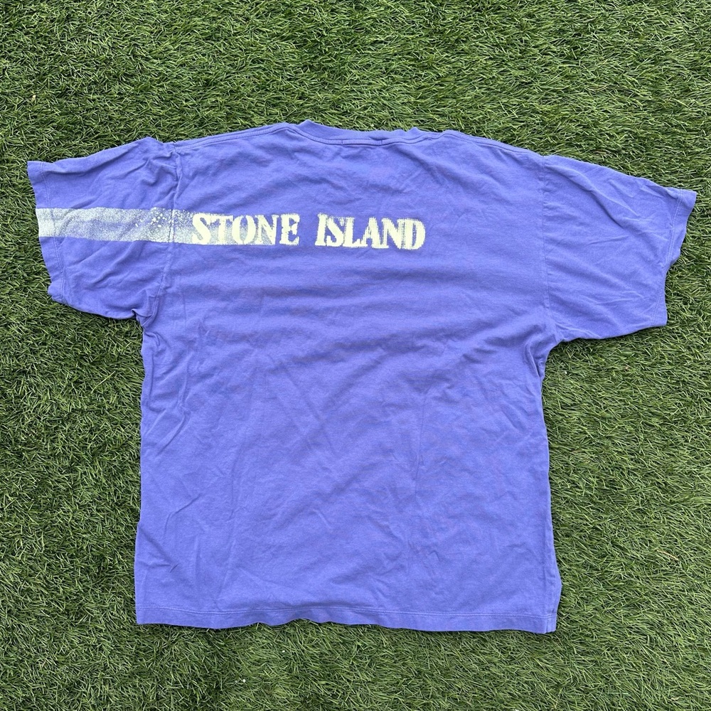 Stone Island Logo print cotton shirt